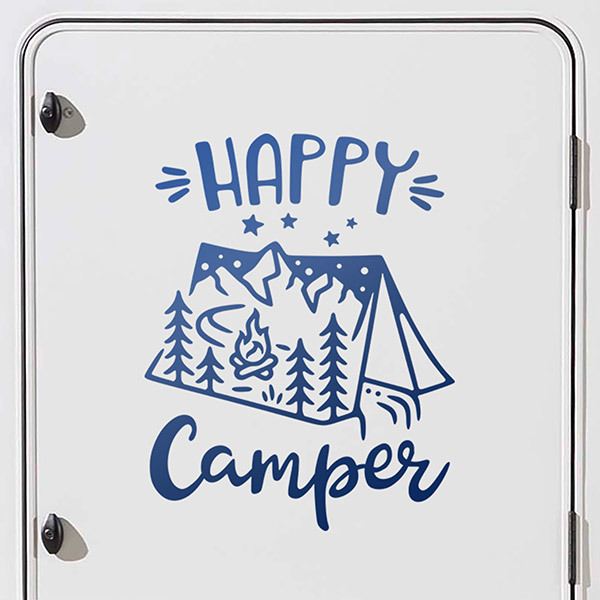 Aufkleber Happy Camper Wohnmobil