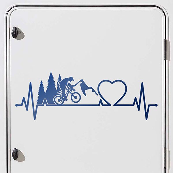Wohnmobil aufkleber: Liebes-kardiogramm bmx