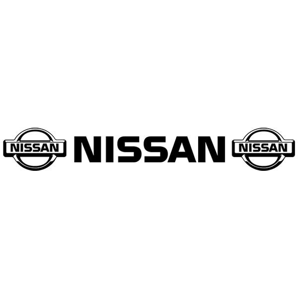 Aufkleber: Frontscheibenaufkleber Nissan mit logos