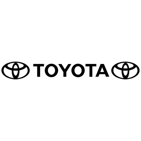 Aufkleber: Frontscheibenaufkleber Toyota mit logos