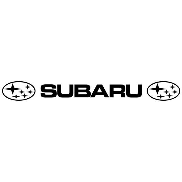 Aufkleber: Frontscheibenaufkleber Subaru mit logos