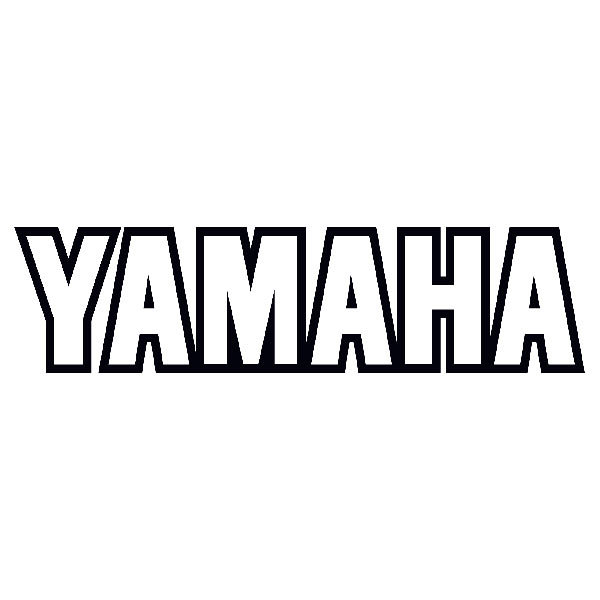 Aufkleber: Yamaha Umriss Buchstaben