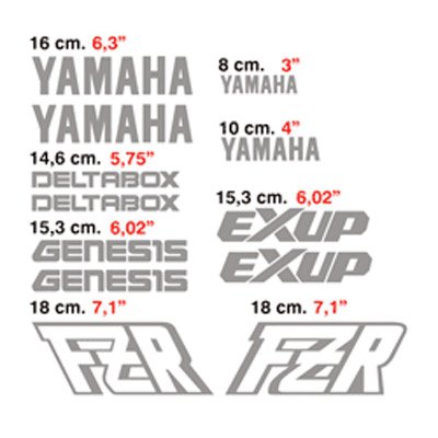 Aufkleber: kit Yamaha FZR