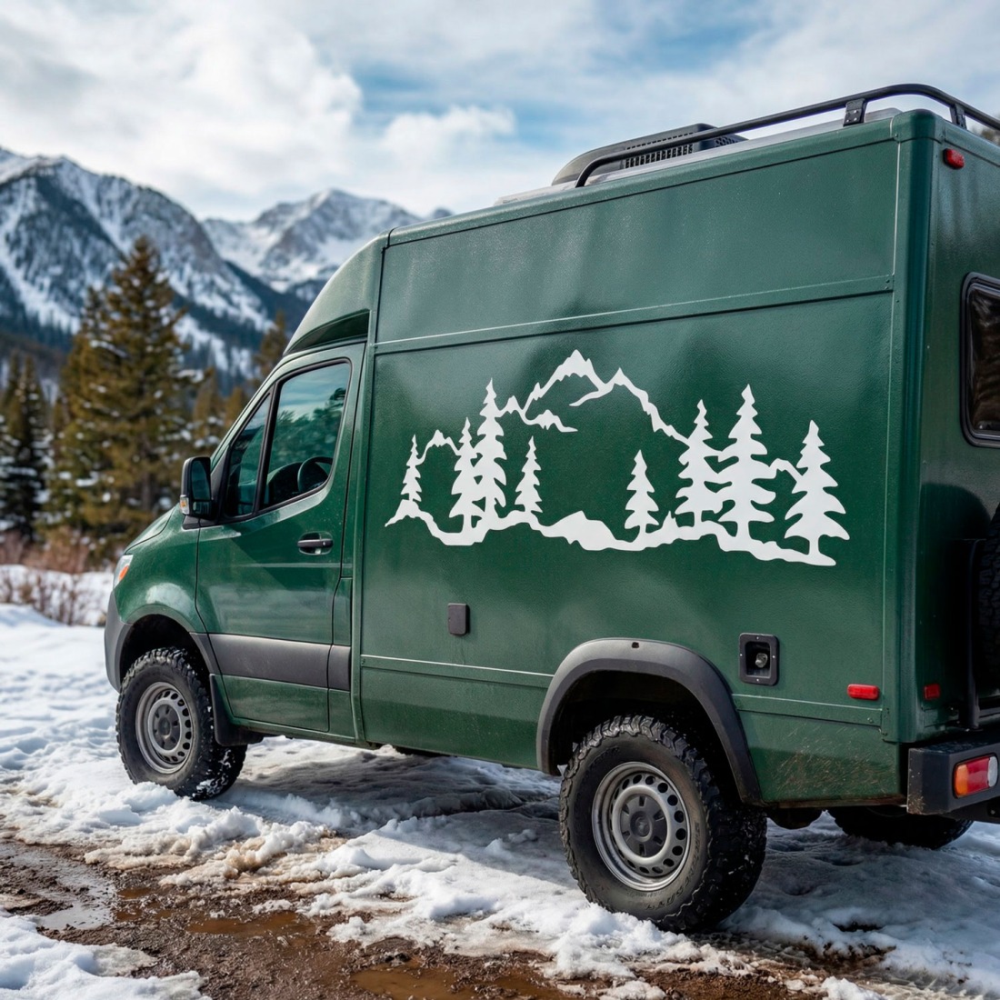 Berg- und Naturaufkleber für Camper